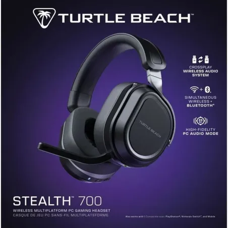 Austiņas ar Mikrofonu Turtle Beach Stealth 700PC Melns