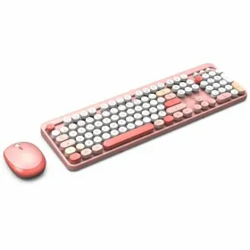 Klaviatuur ja Hiir Mobility Lab Pure Color Rose Azerty Prantsuse
