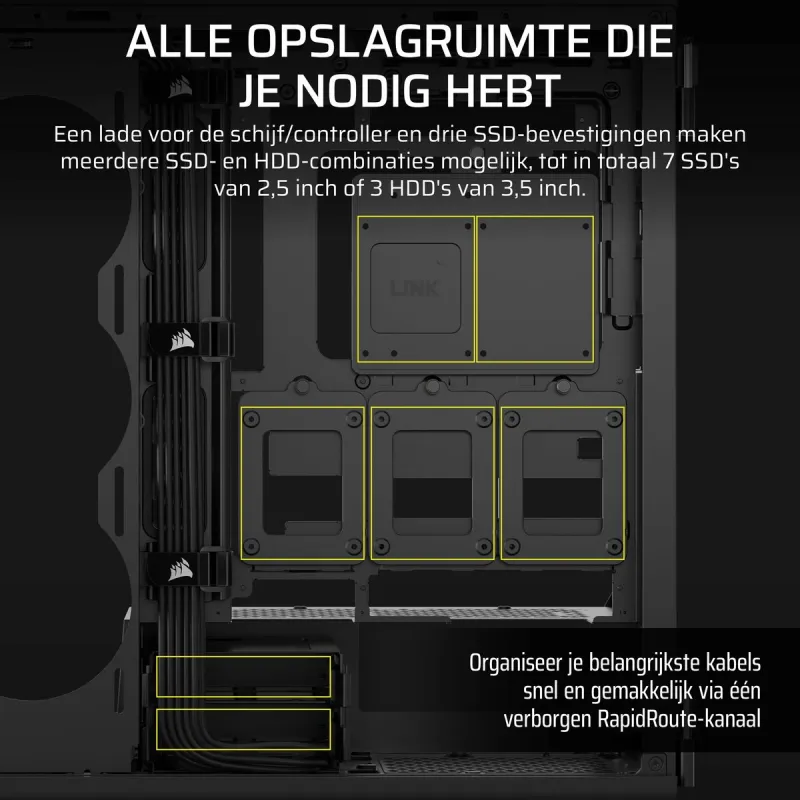 ATX Pus-torņveida Kārba Corsair Melns