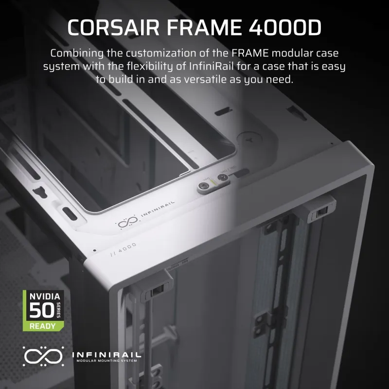ATX Semi-tower Korpus Corsair Valge