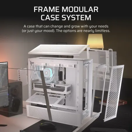 ATX Semi-tower Korpus Corsair Valge