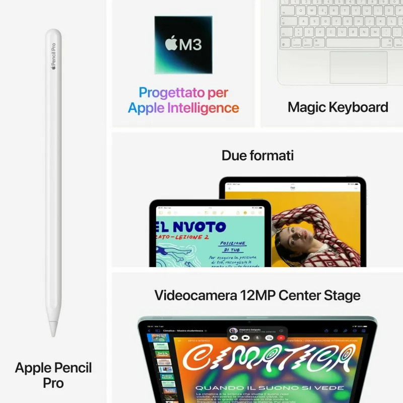 Tablet Apple starlight 13" M3 8 GB RAM 512 GB