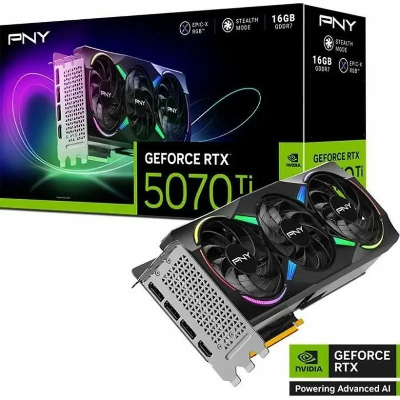 Graafikakaart PNY nvidia geforce rtx 5070 ti 16 GB