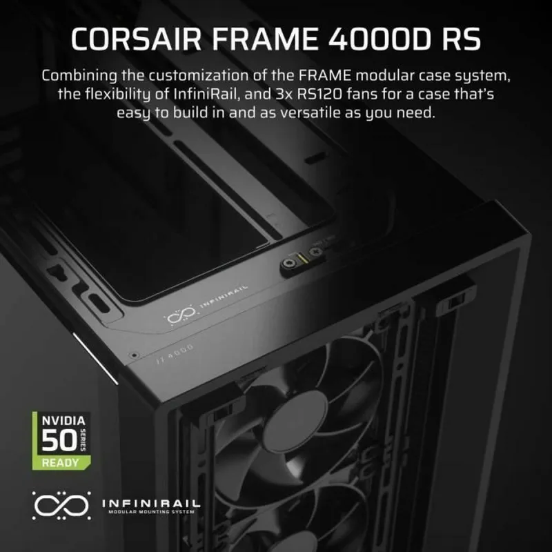 ATX Pus-torņveida Kārba Corsair Melns