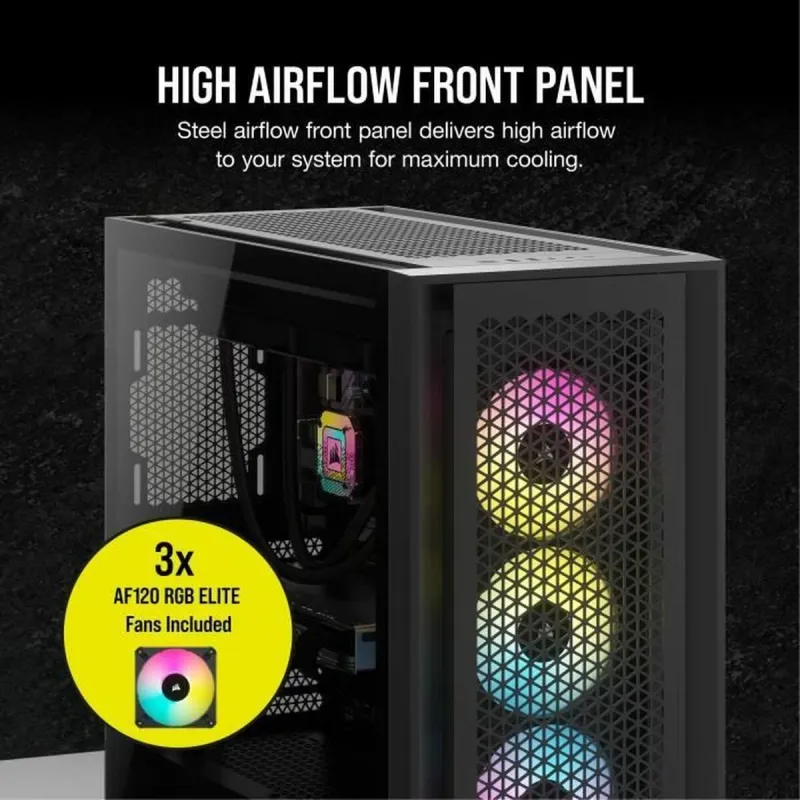 ATX Pus-torņveida Kārba Corsair Melns