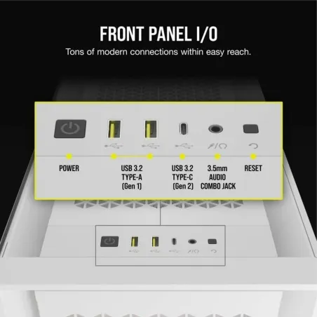 ATX Semi-tower Box Corsair White