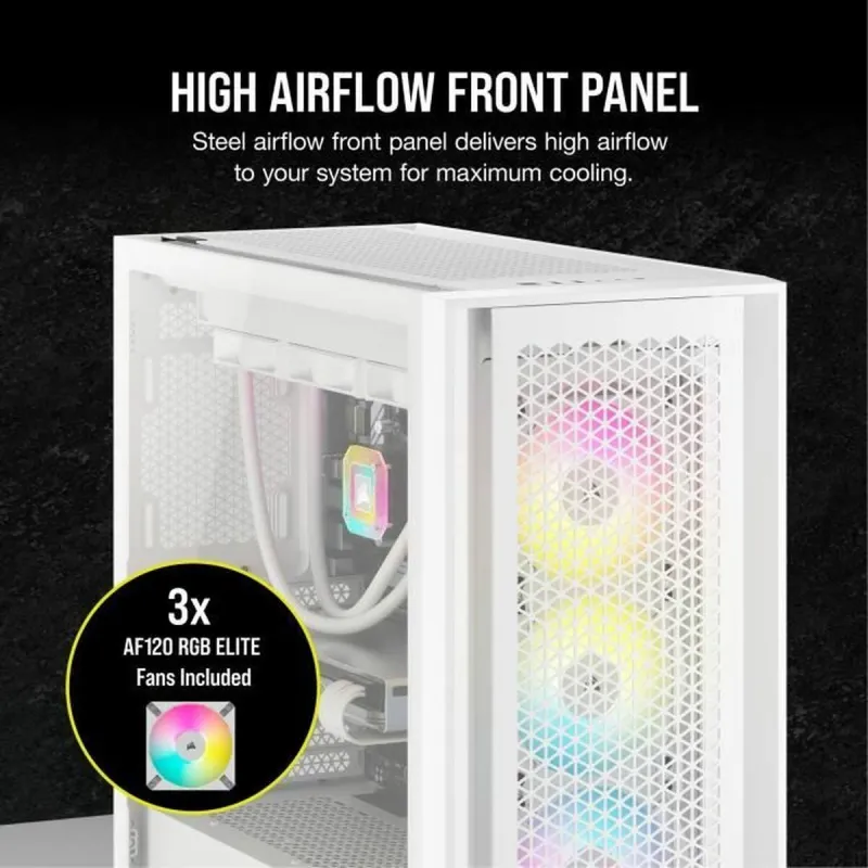 ATX Semi-tower Korpus Corsair Valge