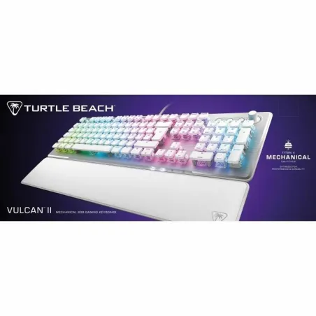Klaviatūra Turtle Beach Vulcan II Balts Azerty Francūzis