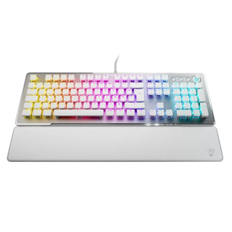 Klaviatūra Turtle Beach Vulcan II Balts Azerty Francūzis