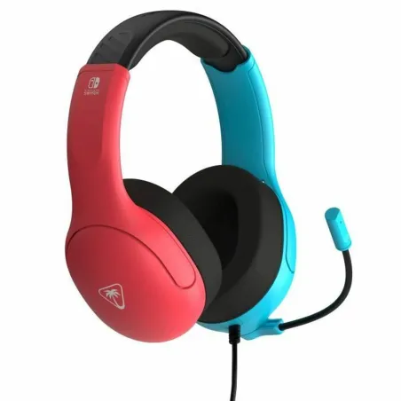Headphones with Microphone Turtle Beach NEON BLUE & RED SWITCH 2