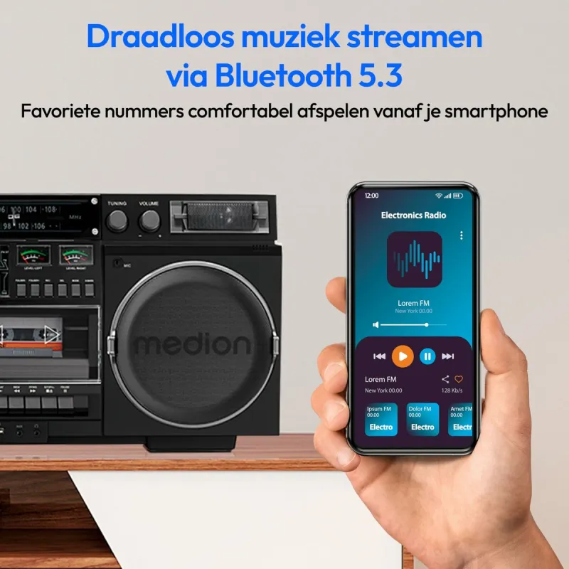 Radio kasete Medion Vintage
