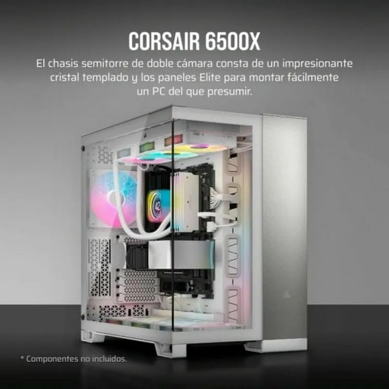 ATX Semi-tower Korpus Corsair 6500X Valge
