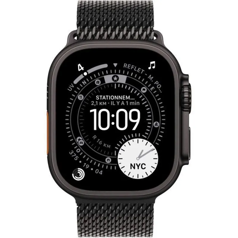 Viedpulkstenis Apple Melns 49 mm