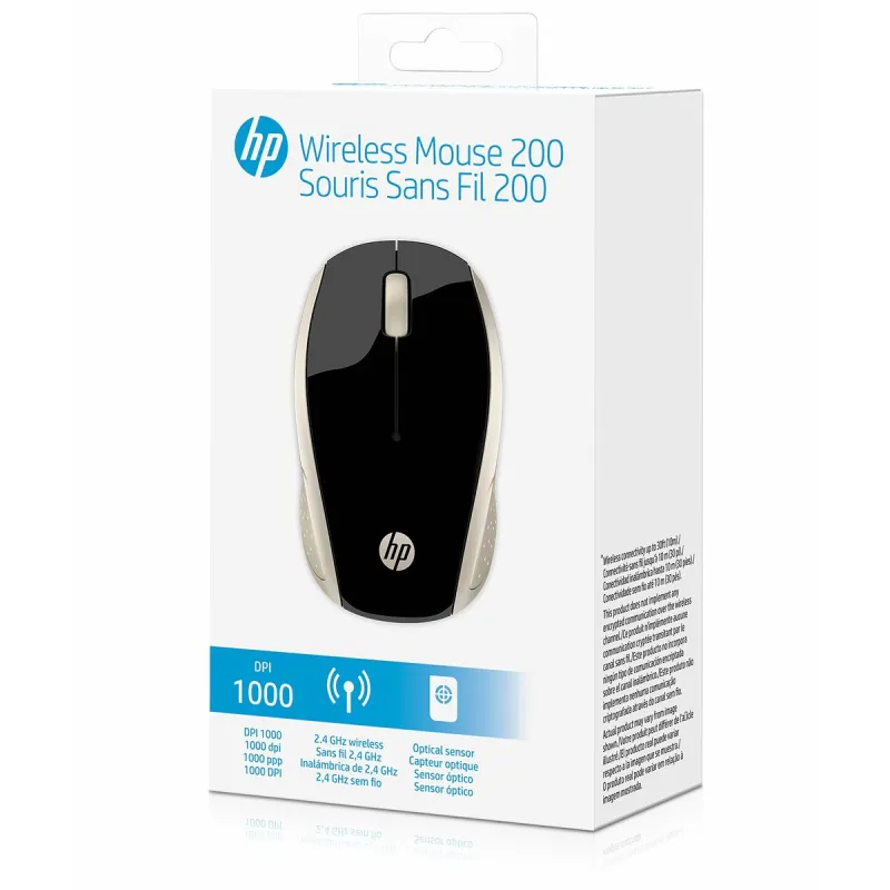 Mouse HP 200 (Silk Gold) Gold 1000 dpi