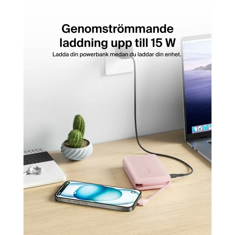 Powerbank Belkin BPB021HQPK Pinkki 10000 mAh