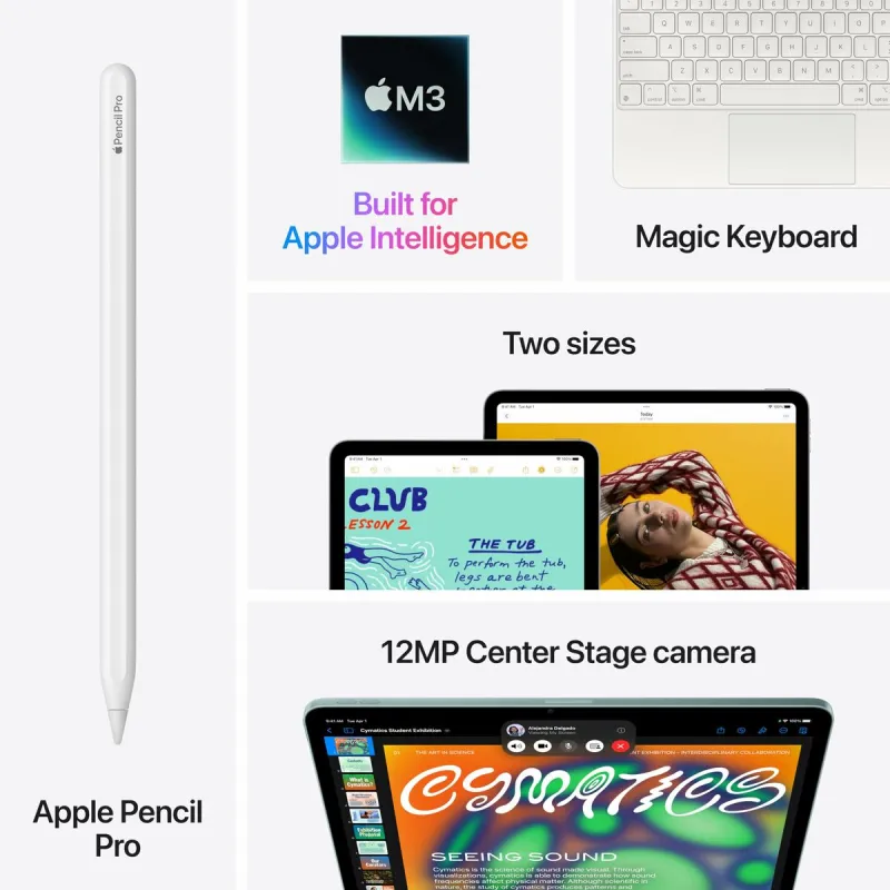 Tabletti Apple iPad Air Wi-Fi + Cellular 11" 8 GB RAM 1 TB Harmaa M3