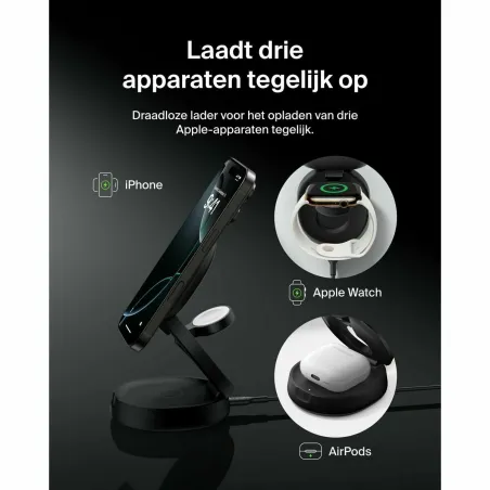 Cordless Charger Belkin WIZ034KQBK Black
