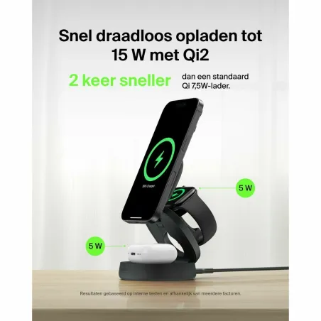 Cordless Charger Belkin WIZ034KQBK Black