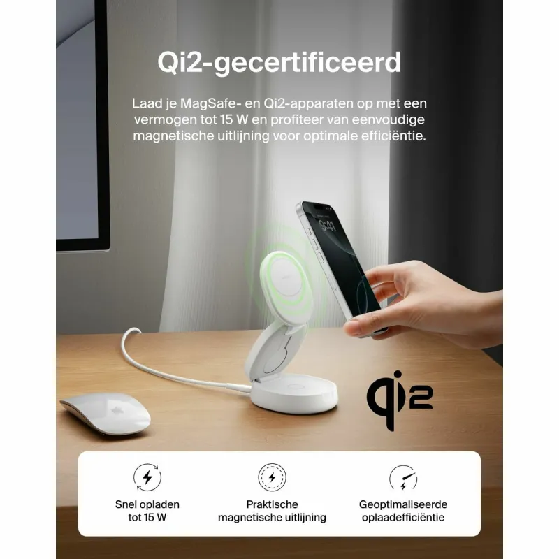Cordless Charger Belkin WIZ034KQWH White