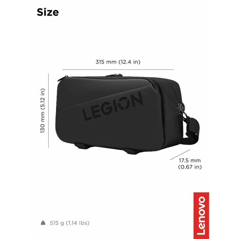 Multi-use Over the Shoulder Backpack Lenovo Legion Go Black