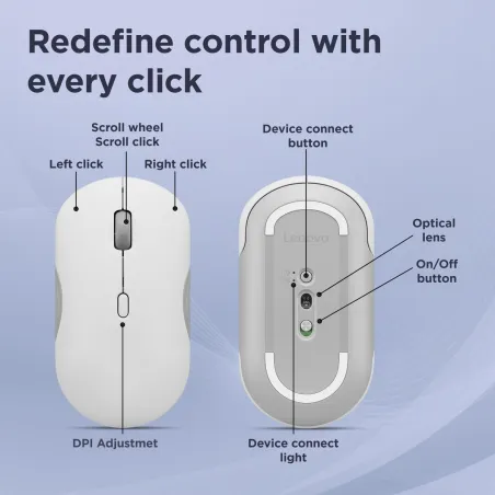Mouse Lenovo GY51S61907 Grey 2400 dpi