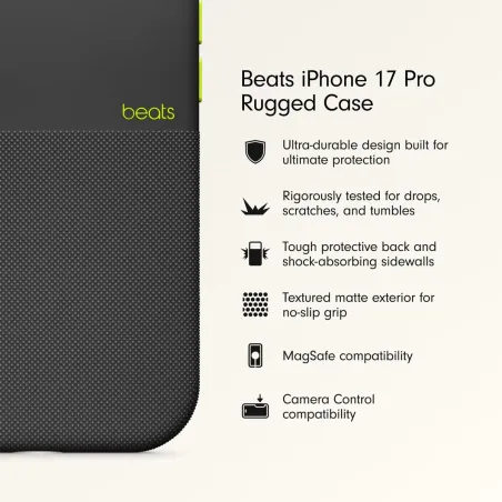Pārvietojams Pārsegs Beats iPhone 17 Pro Melns Apple