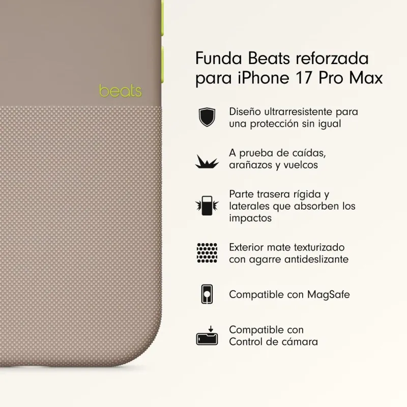 Pārvietojams Pārsegs Beats iPhone 17 Pelēks Apple