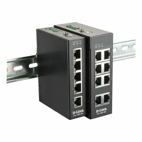 Sienas Skapja Slēdzis D-Link DIS-100E-8W RJ45 x 8 Melns
