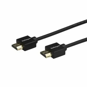HDMI kabelis Startech HDMM2MLP 4K Ultra HD 2 m Juoda