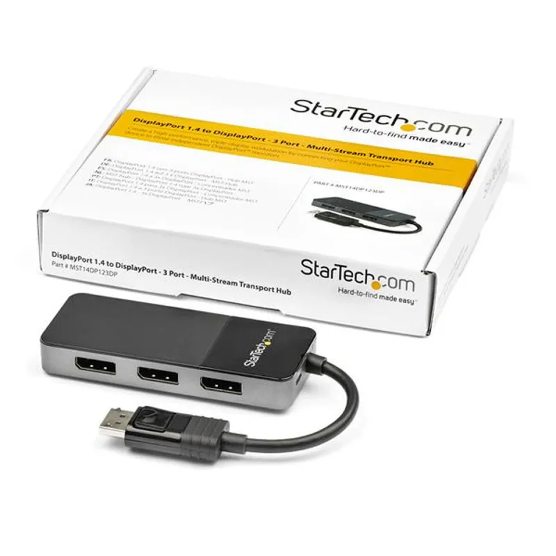 USB-keskitin Startech MST14DP123DP Harmaa