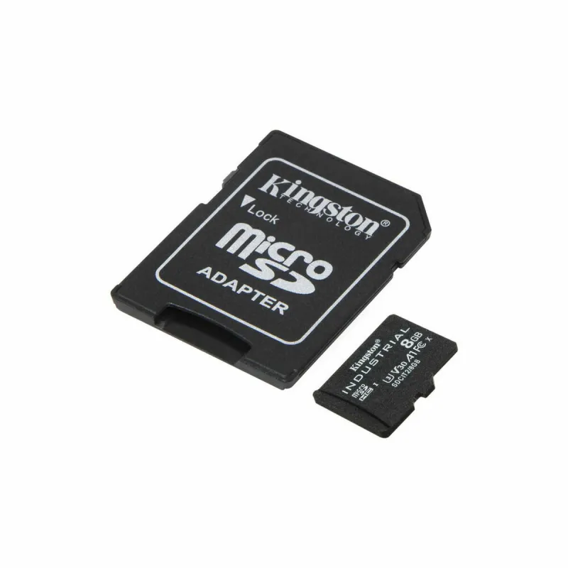 Micro SD Memory Card with Adaptor Kingston SDCIT/8GB 8 GB Black