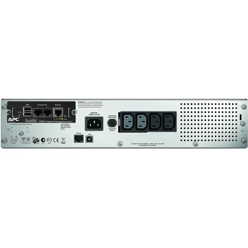 Nepertraukiamo Maitinimo šaltinio Sistema Interaktyvi UPS APC SMT750RMI2UNC