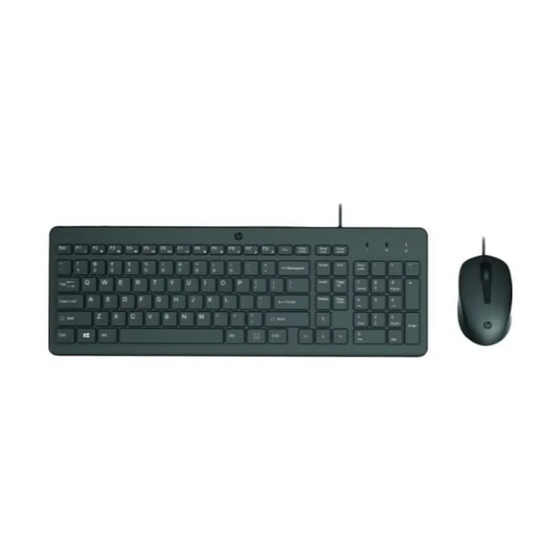 Klaviatūra un Pele HP 150 Melns Spāņu Qwerty