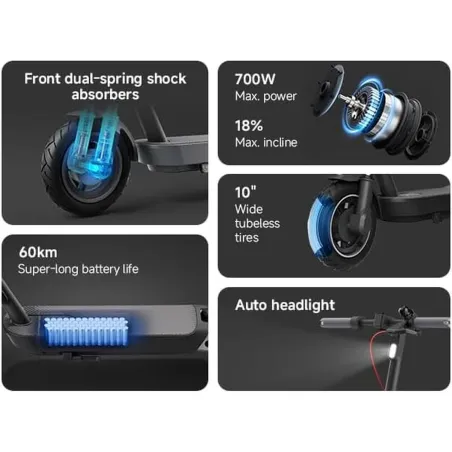 Electric Scooter Xiaomi 5 GL Black 350 W