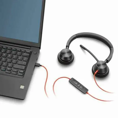 Diadēmas austiņas Poly BW3320 USB-A Melns