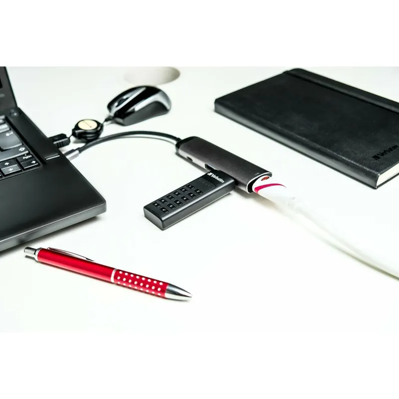 USB Centrmezgls Verbatim Sudrabains