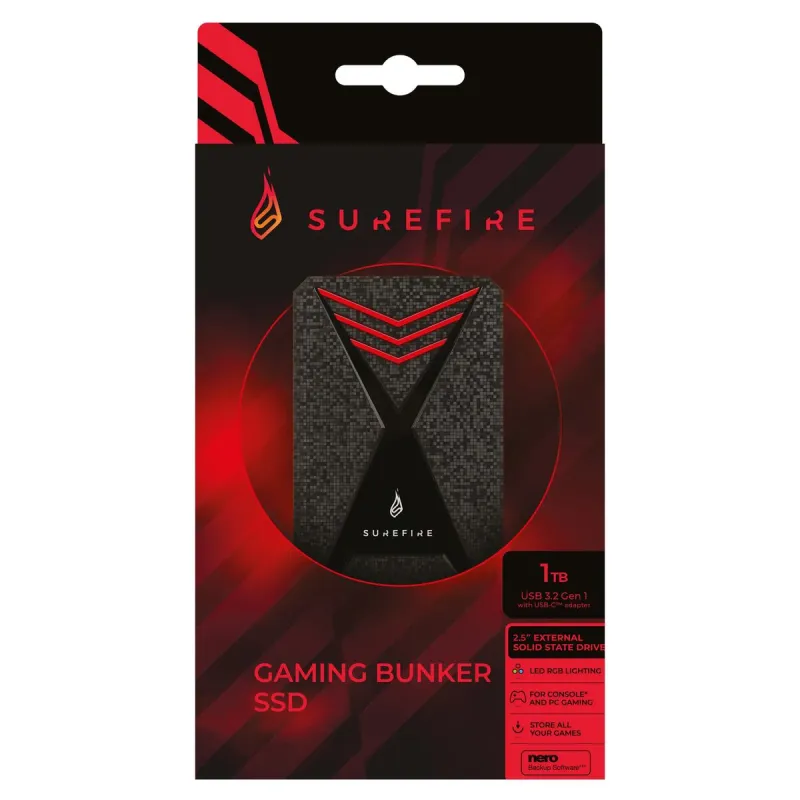 Väline Kõvaketas Verbatim Surefire GX3 SSD 512 GB 512 GB SSD
