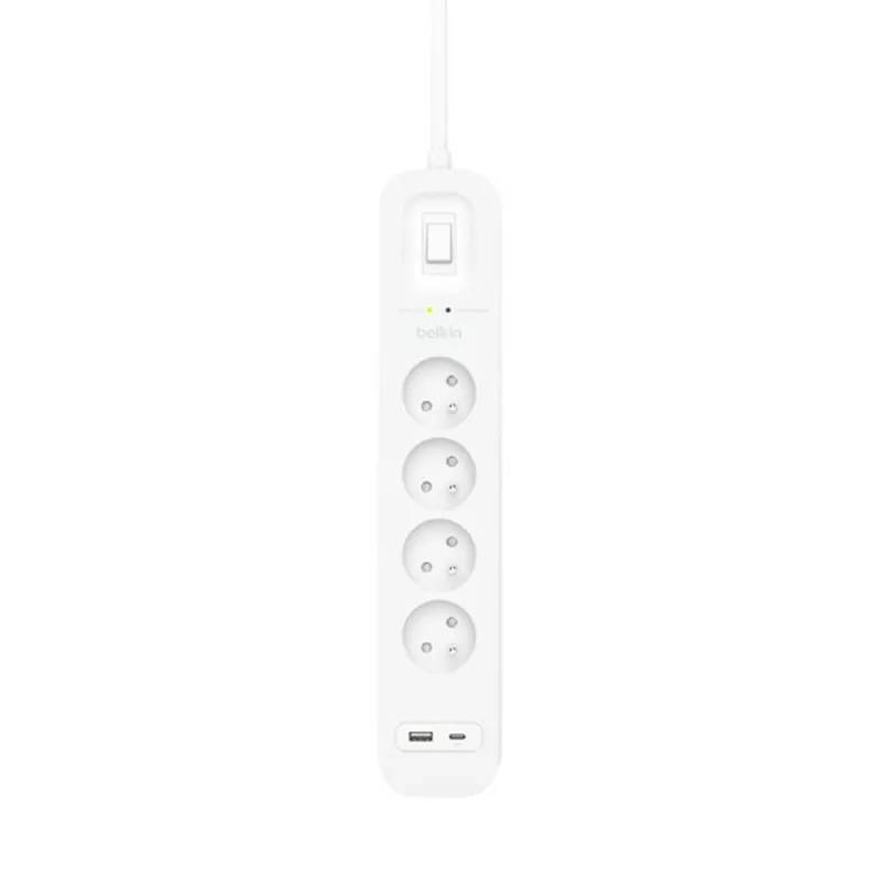 Блок электрических розеток, 4 позиций, с выключателем Belkin SRB001CA2M (2 m)