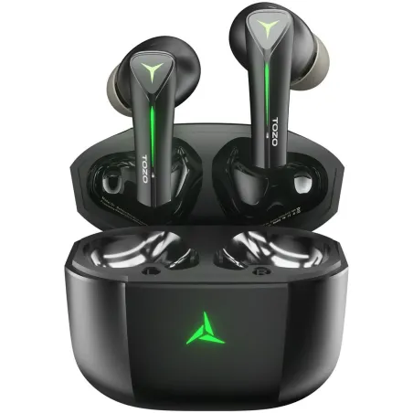 Bevielės ausinės su krovimo dėklu TOZO Gaming Pods Juoda