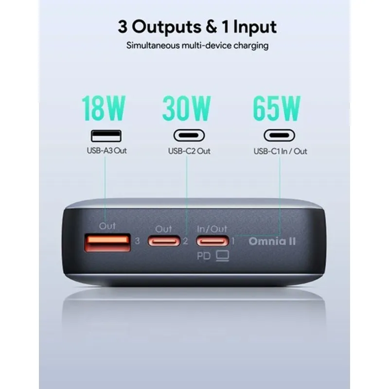 Powerbank Aukey PB-Y43 Musta 20000 mAh