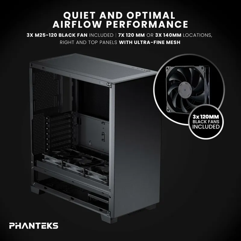 ATX Pus-torņveida Kārba Phanteks PH-XT523PSC_BK01