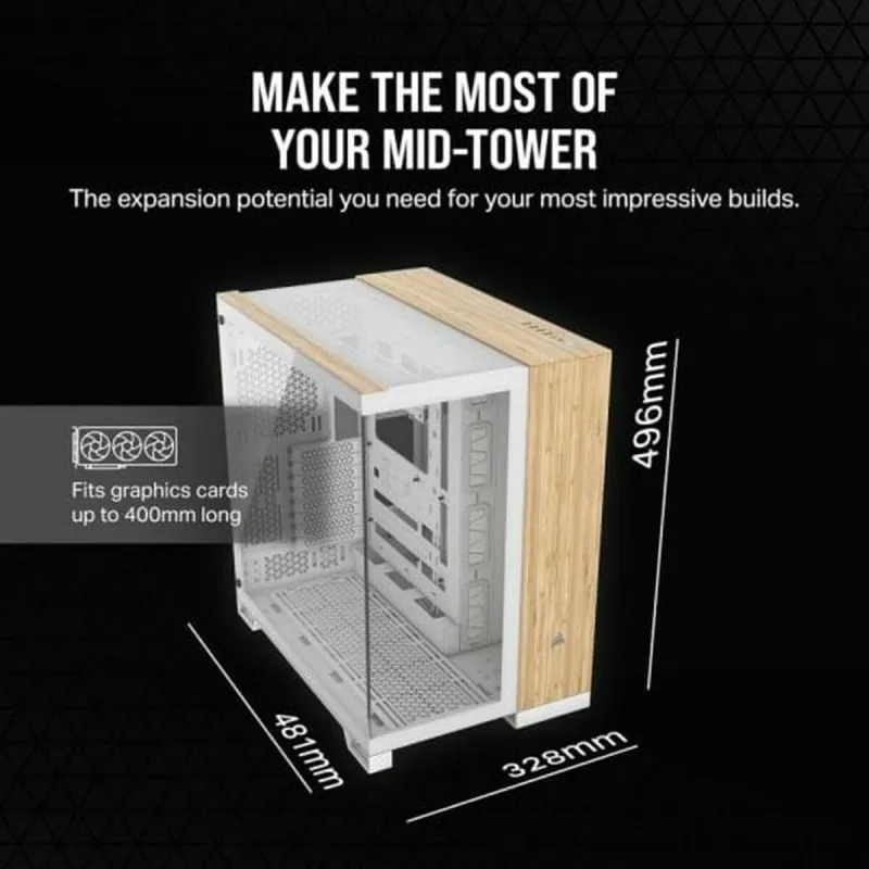 Блок полубашня ATX Galileo Corsair CC-9011284-WW Белый Разноцветный