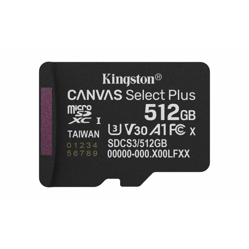 Micro-SD-Muistikortti Adapterilla Kingston SDCS3/512GBSP 512 GB