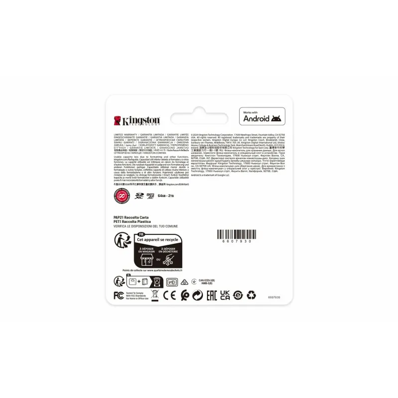 MicroSD Mälikaart koos Adapteriga Kingston SDCS3/512GBSP 512 GB