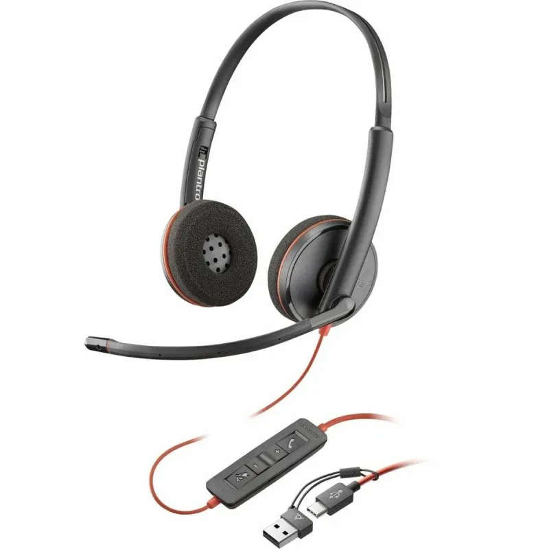 USB-kaabel Poly 93S87AA Must Punane