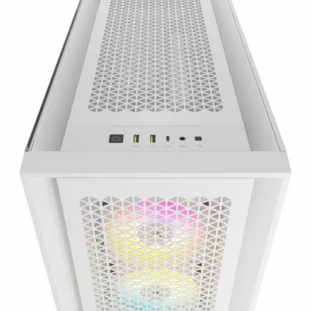 ATX Semi-tower Korpus Corsair 5000D RGB Valge Mitmevärviline