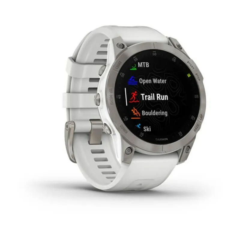 Smart Watch with Pedometer Garmin 010-02582-21 White Black Titanium 1,3" 45 mm