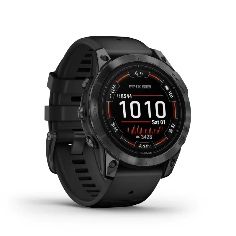 Наручные часы Спортивный Garmin epix Pro (Gen 2) Чёрный Серый 1,3" 47 mm