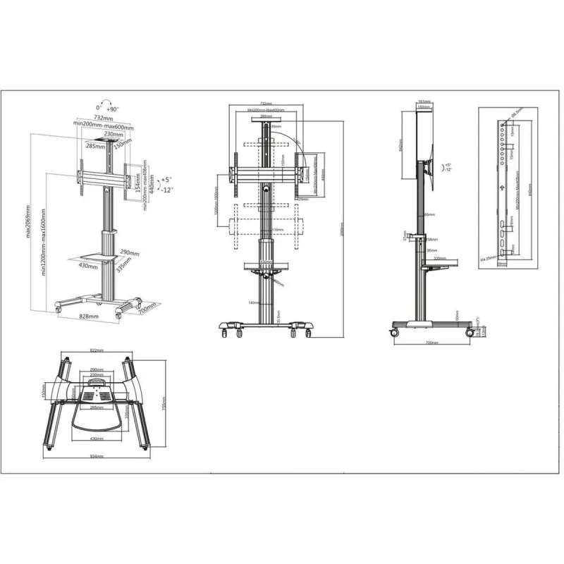 TV Stand Manhattan 461245 70" 50 kg