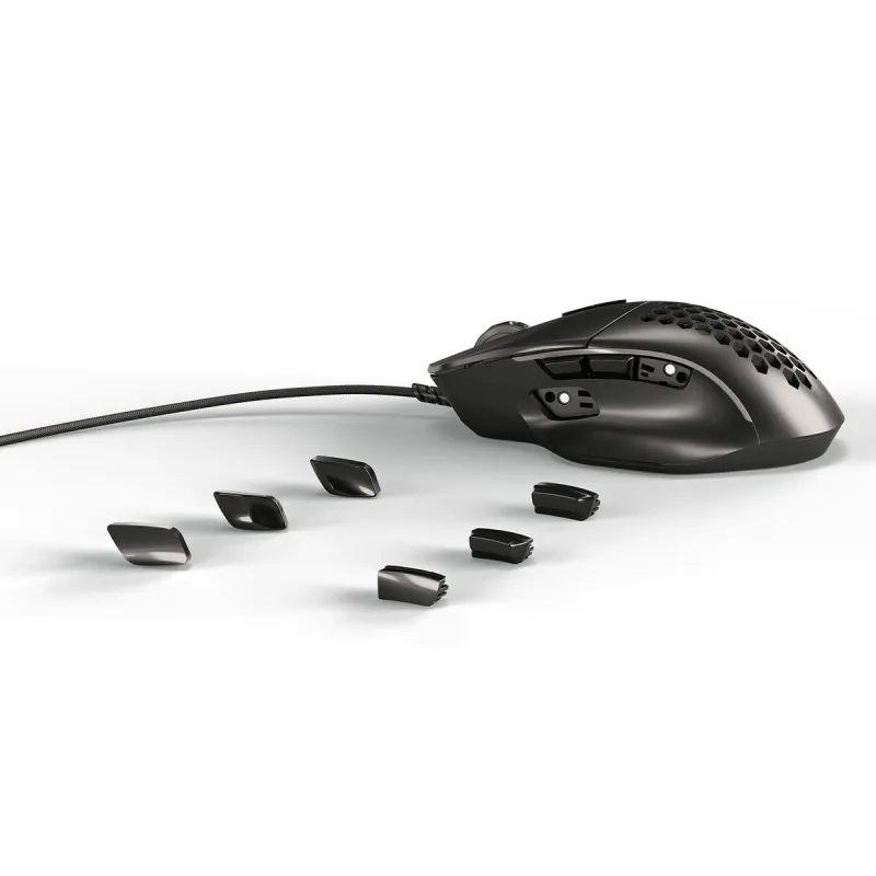 Mouse NO NAME GLO-MS-I-MB Black Multicolour 19000 DPI
